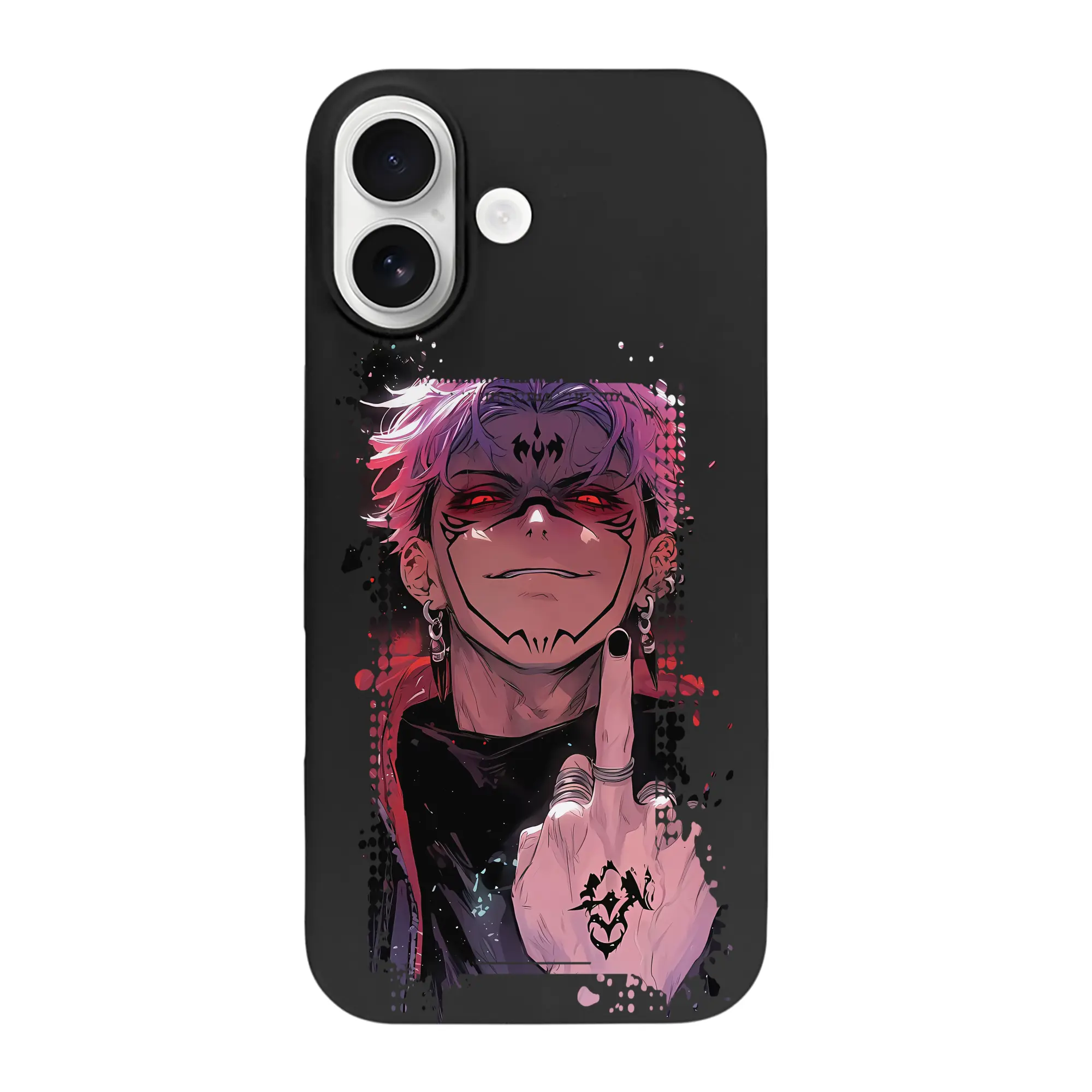 呪術廻戦 グッズ,両面宿儺 - iPhone 17 シリーズ シリコンケース 薄型 耐衝撃 指紋防止 ソフトタッチカバー 精密フィット 傷防止 保護ケース iPhone 17/17 Air/17 Pro/17 Pro Max 対応